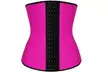Women Latex Rubber Waist Trainer Cincher Underbust Corset Body Shaper Shapewear - Second Medium