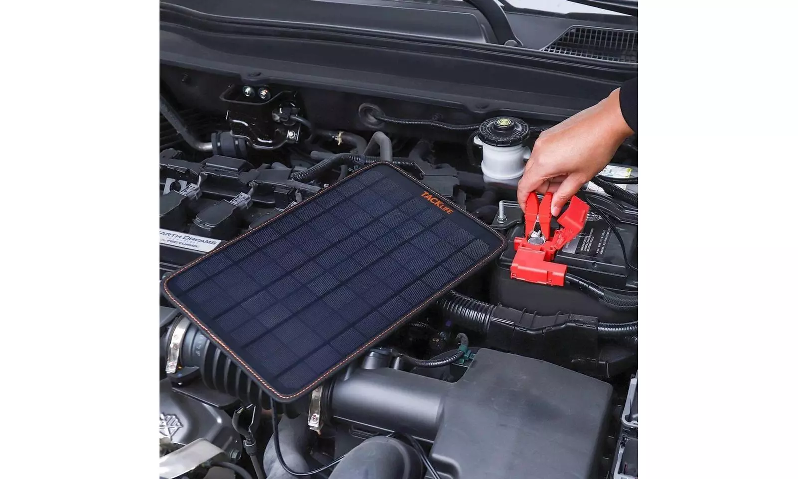 TACKLIFE Portable Solar Charger, 18 Volt Notebook-Sized Car Battery Charger - Second Medium