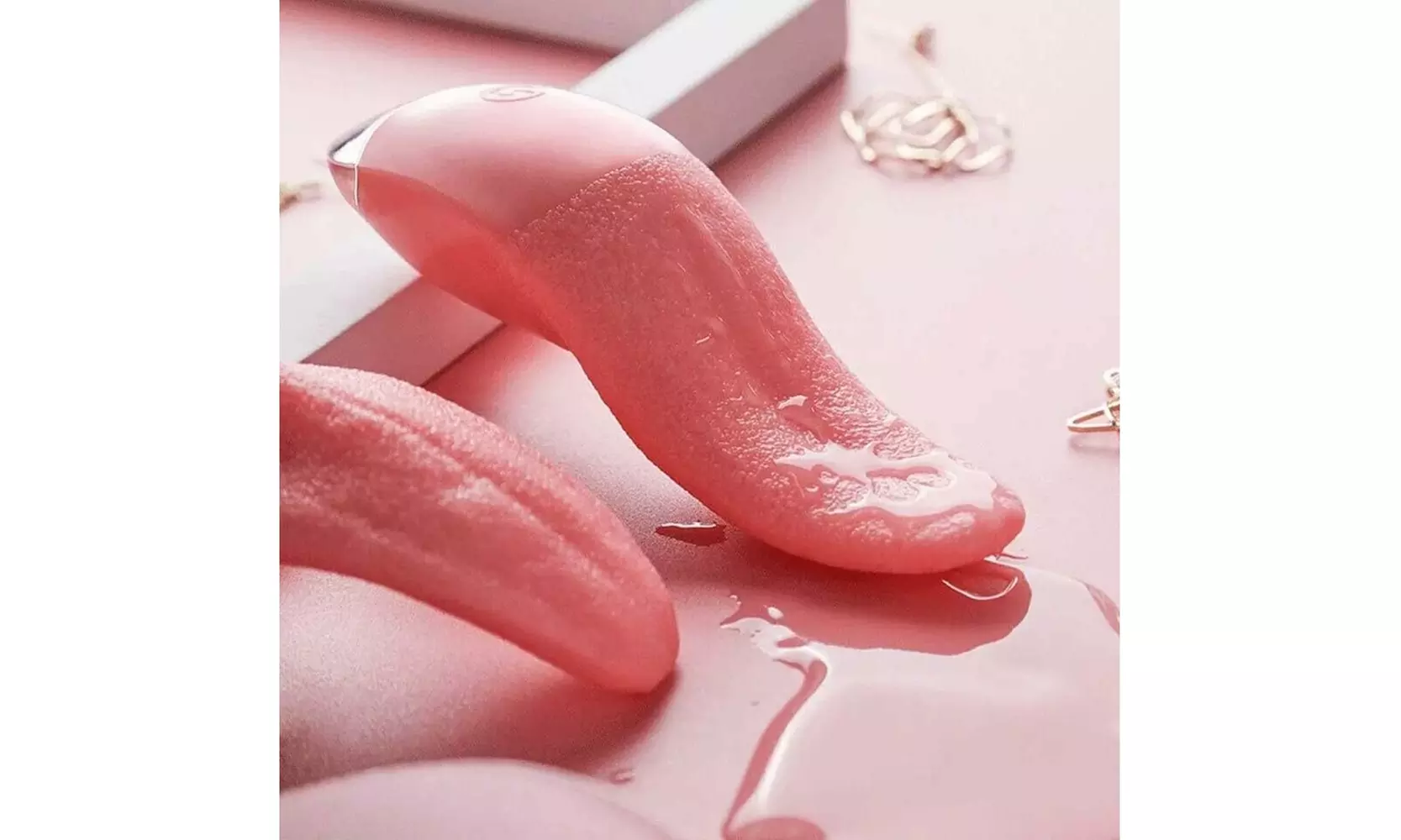 10-Speed Oral Clitoral Stimulator  G-Spot Tongue Licking Vibrator - Second Medium