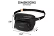 ELLE Wayfarer Black 1.8L Vegan Leather Monogram Sling - Second Medium