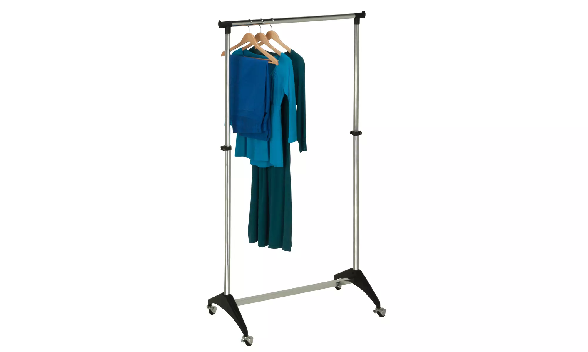 Steel Rolling Expandable Clothes Rack - Primary Image