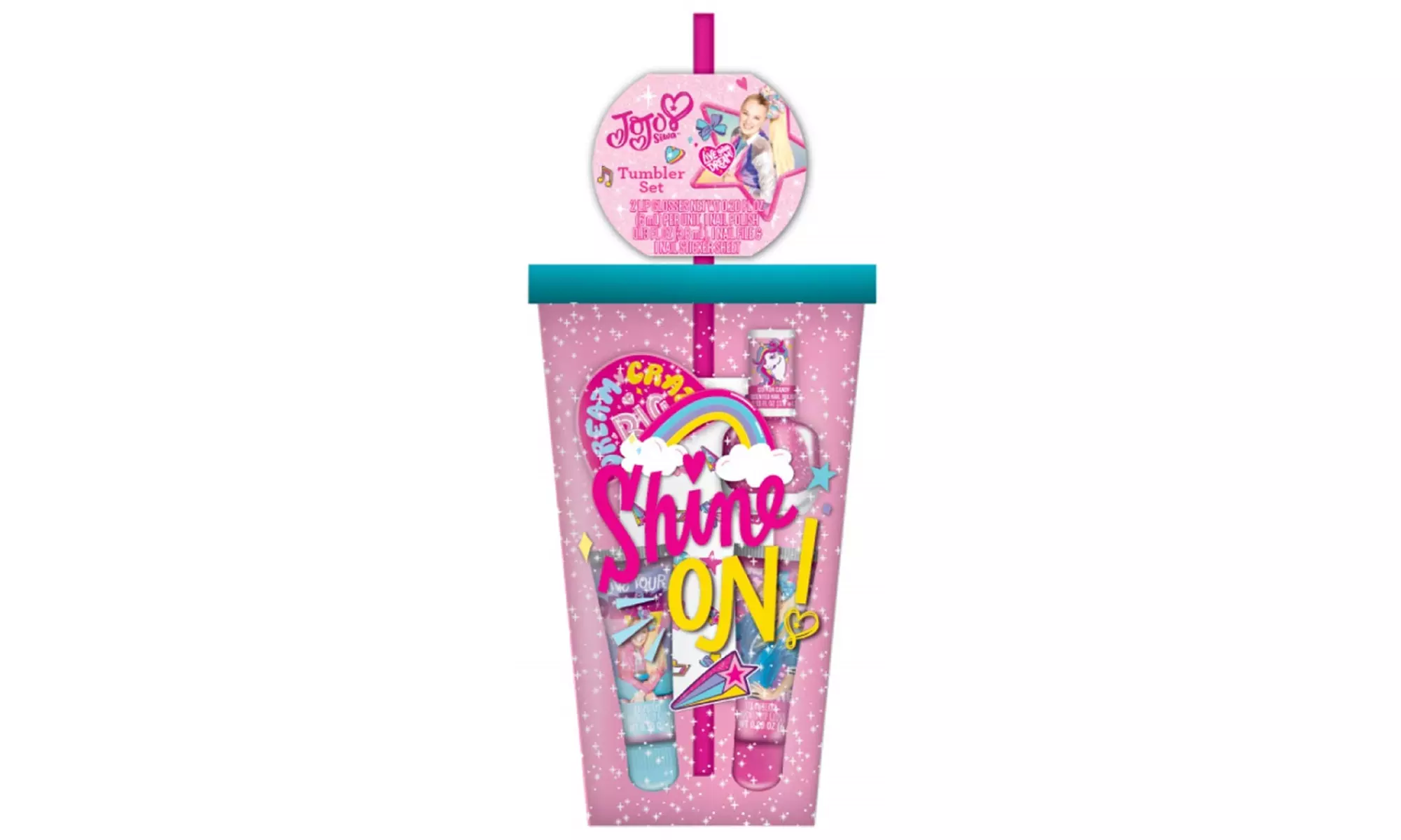 Taste Beauty JoJo Siwa Shine On Tumbler Set with Lip Gloss - Primary Image