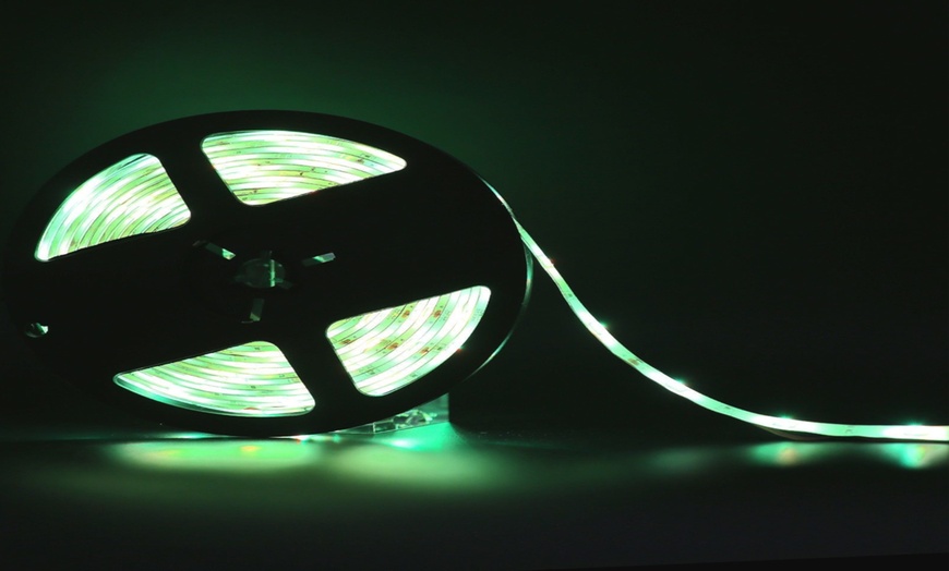 Image 4: 16.4ft 150LED Alexa Smart Home WIFI Wireless RGB Waterproof Strip Neon Light Kit