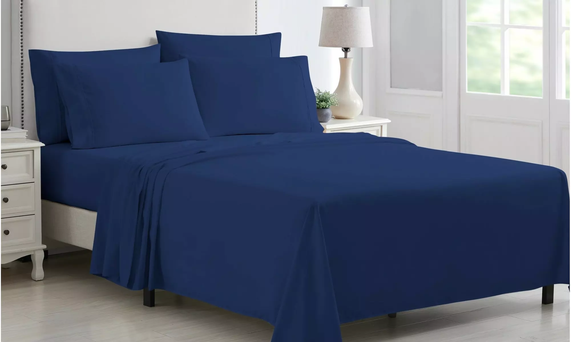 Kathy Ireland 6 Piece Brushed Microfiber Sheet Set