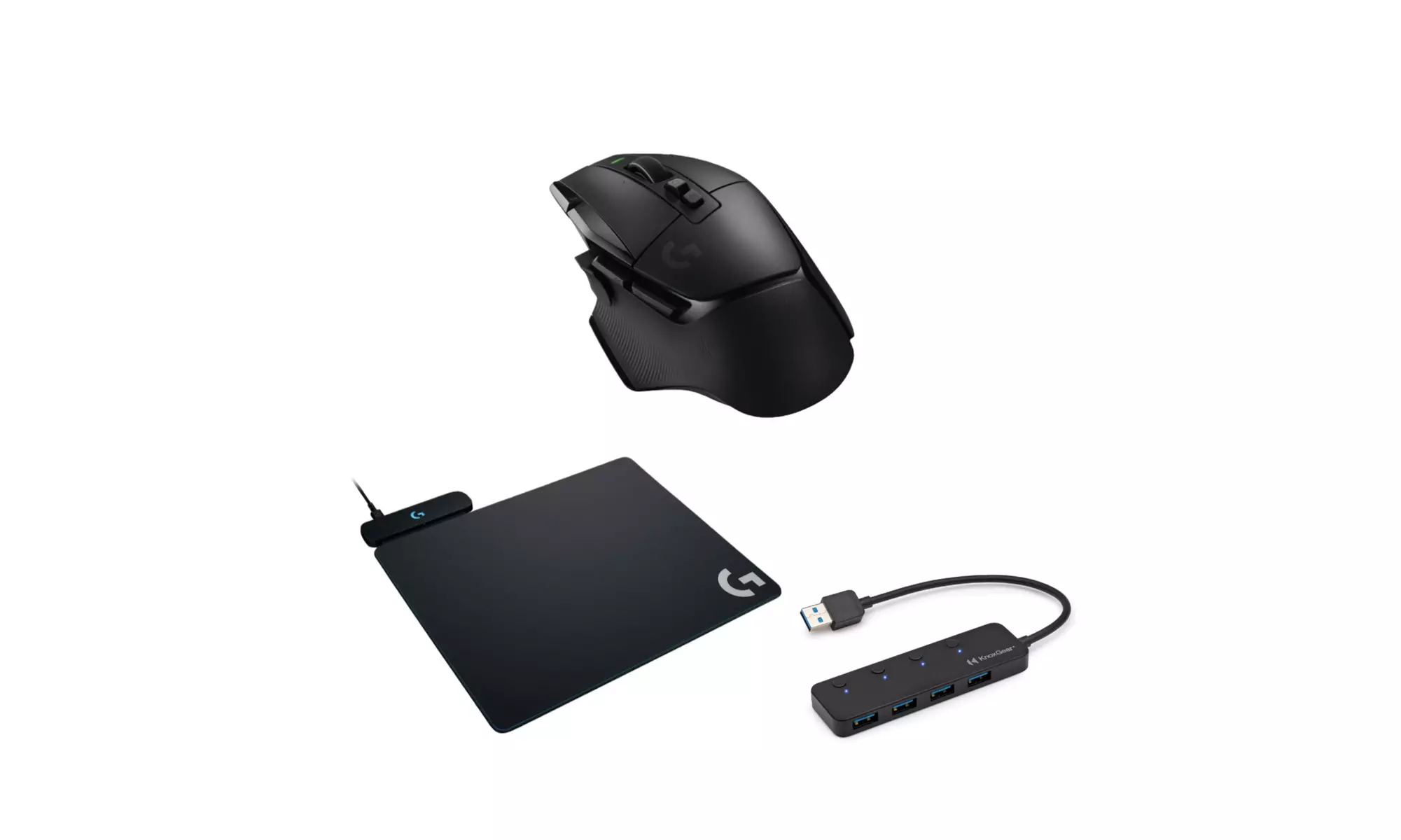 Logitech G502 X Lightspeed Wireless Gaming Mouse (Black) Bundle - Primary Image
