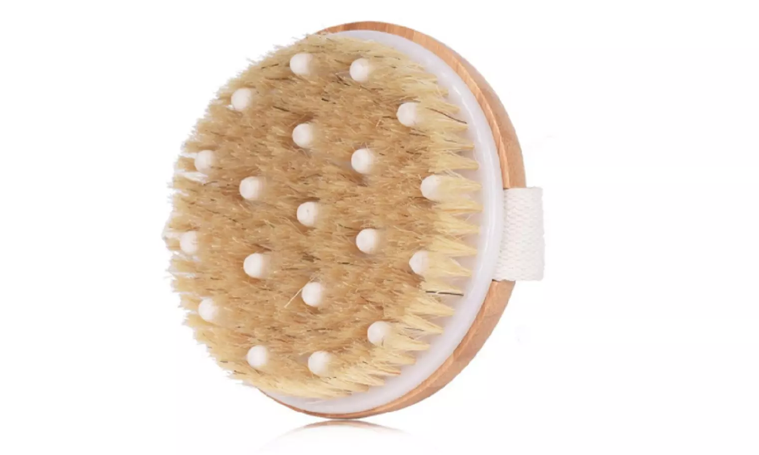 Dry / Wet Body Brush - Clear Dead Skin Cells Boar Bristle Brush - Primary Image