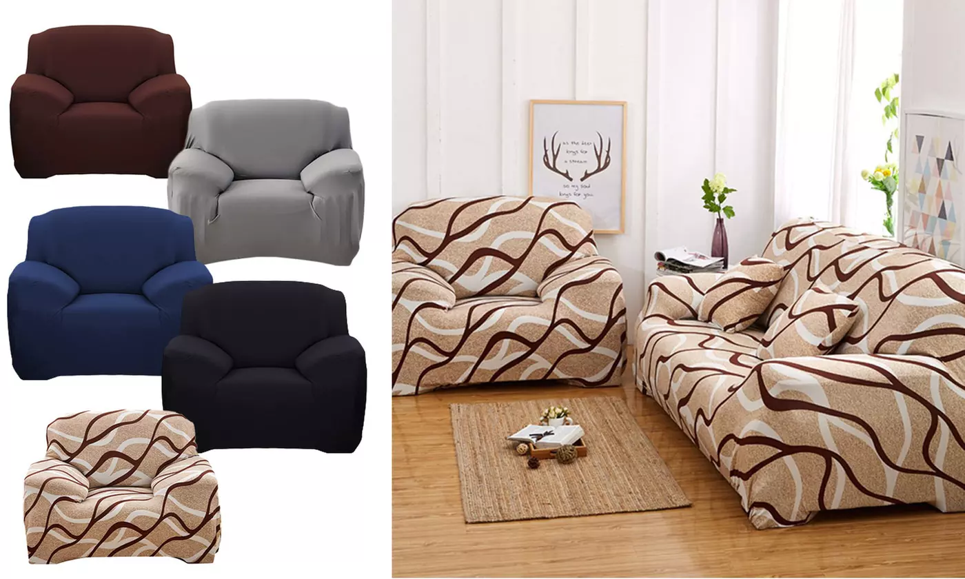 Stretch Chair Sofa Covers Couch Cover Elastic Slipcover Protector - Primary Image