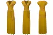 Doublju Women's Surplice V-Neck Maxi Wrap Dress with Plus Size - Image 4
