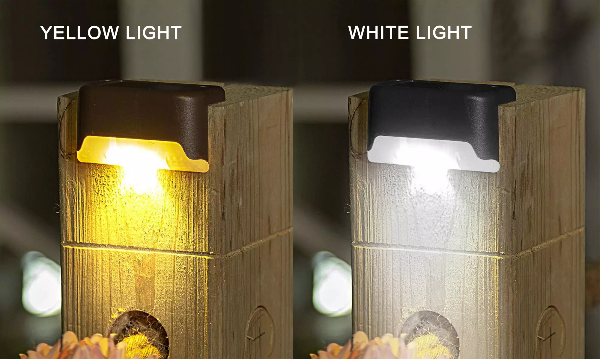 Solar Deck Lights Outdoor Step Fence LED Lights Waterproof for Yard(4-, 8-Pack)