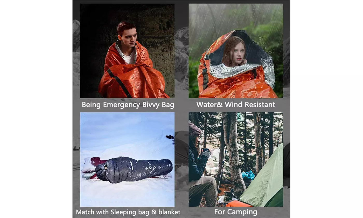 PE Emergency Sleeping Bag Thermal Waterproof Outdoor Survival Camping Bag