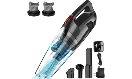 Refurbished Whall EV-607 Handheld Vacuum Cordless Hand Vacuum Cleaner Black - Renewed Black