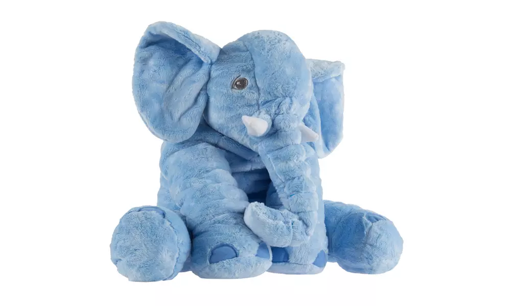 19" Plush Stuffed Pillow Elephant - Second Medium