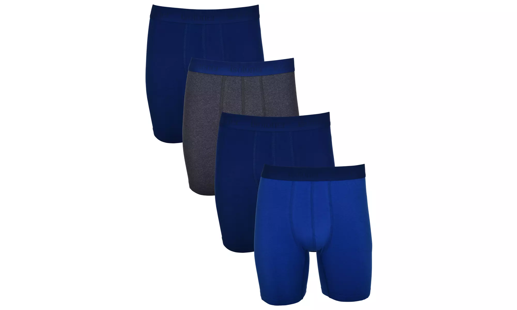 Isotoner Men's Stretch Cotton Essential No Fly Boxer Briefs (4-Pack) - Primary Image
