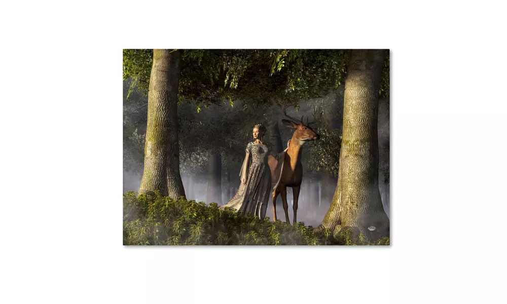 Daniel Eskridge 'Elf And Buck' Canvas Art - Primary Image