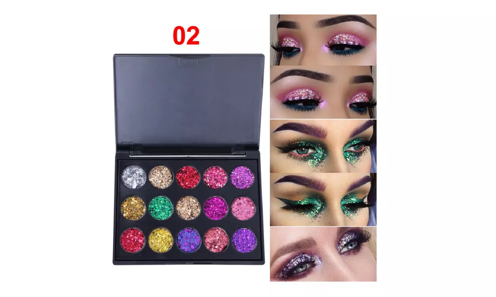 15Colors Matte Eyeshadow Makeup Kit Shimmer Glitter Eye Shadow Powder Palette US