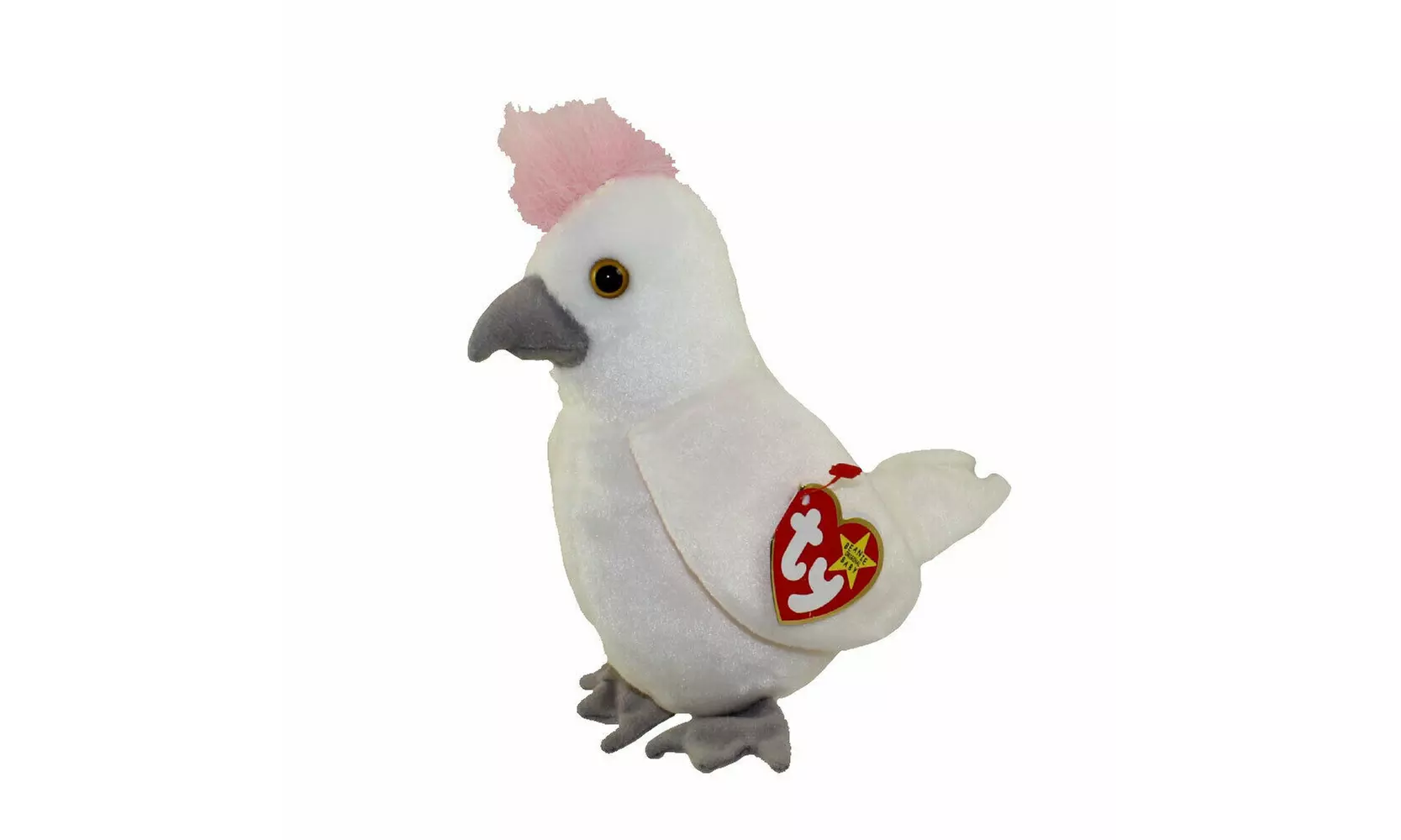 TY Beanie Baby - KUKU the Cockattoo Bird (6.5 inch) - MWMT's Stuffed Animal - Primary Image