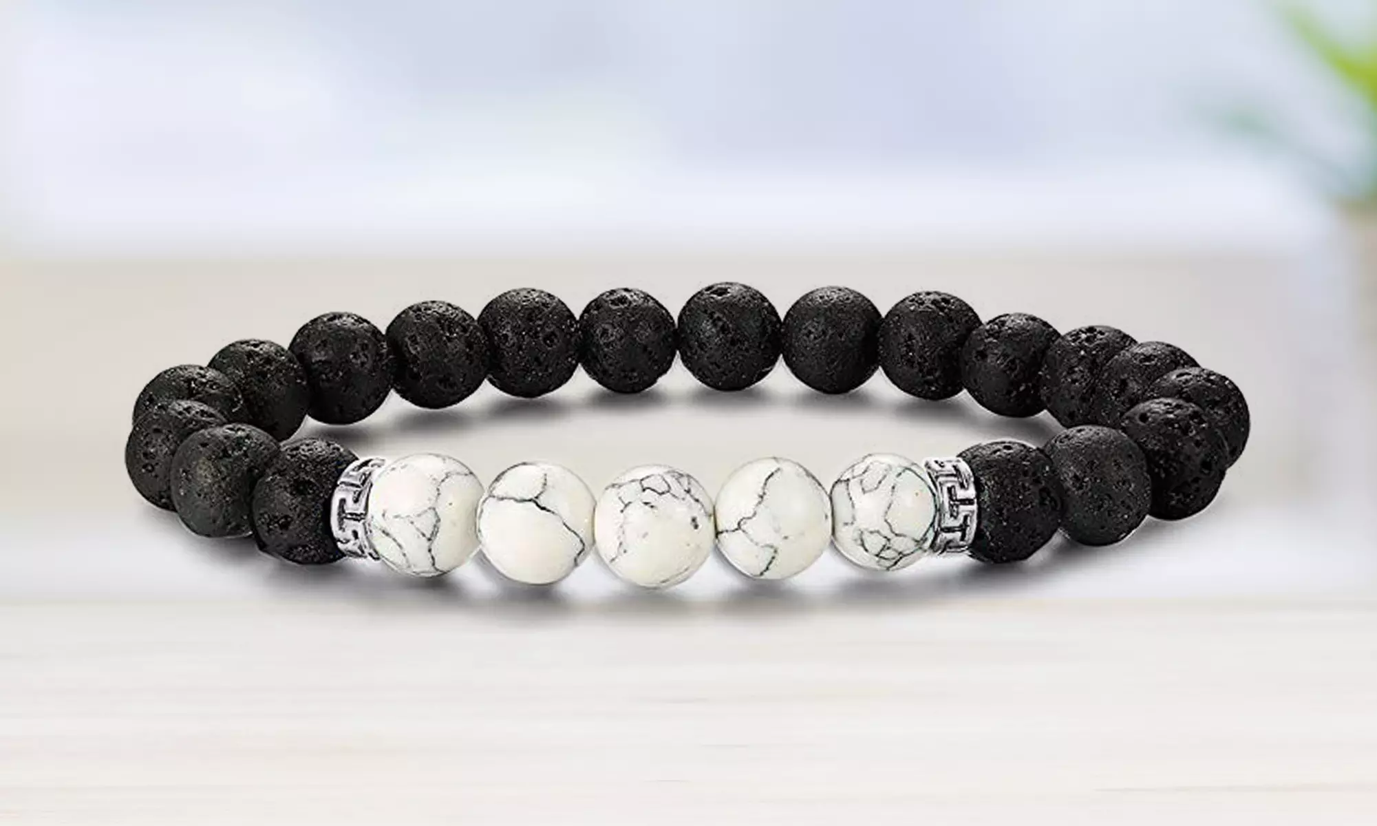Natural Agate Diffuser Bracelet with Optional Essential Oils