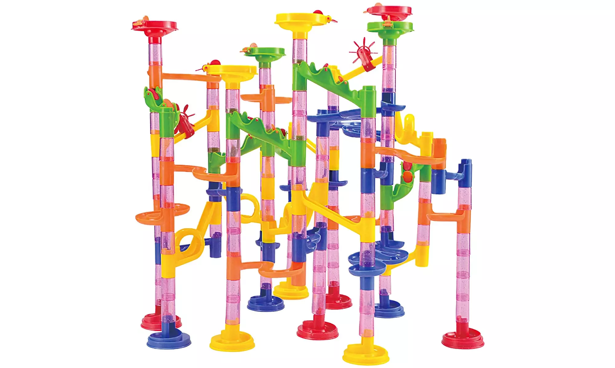 196pc Marble Run Premium Construction Building STEM Educational Building Toy Set - Primary Image