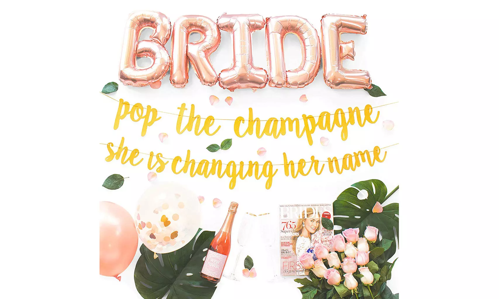 Bachelorette Party Decorations Kit The Champagne She Is Changing Her Name - Second Medium