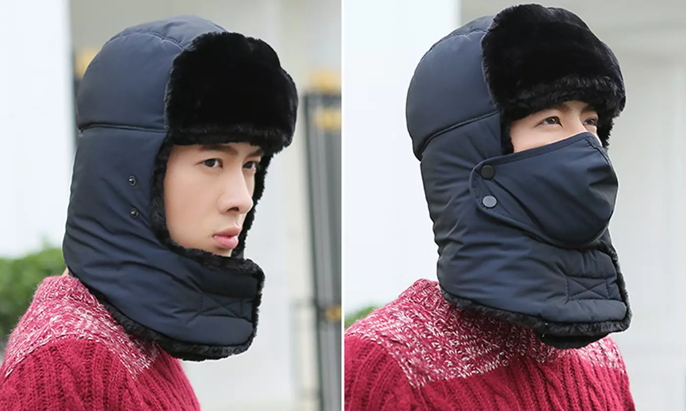 Winter Trapper Hat Warm Trooper Balaclavas Ear Flap Windproof Mask