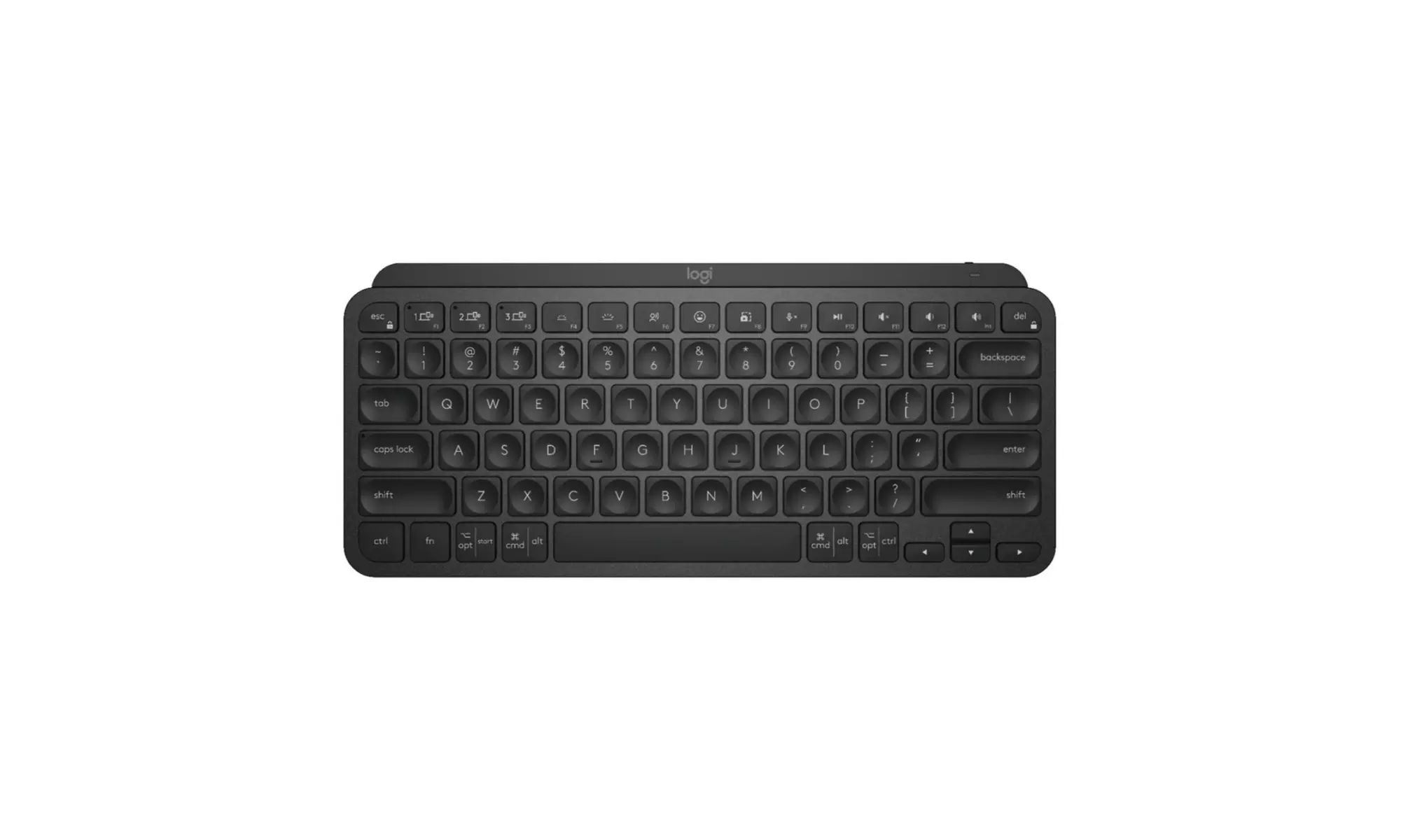 Logitech MX Keys Mini Minimalist Wireless Illuminated Keyboard (Black) - Primary Image