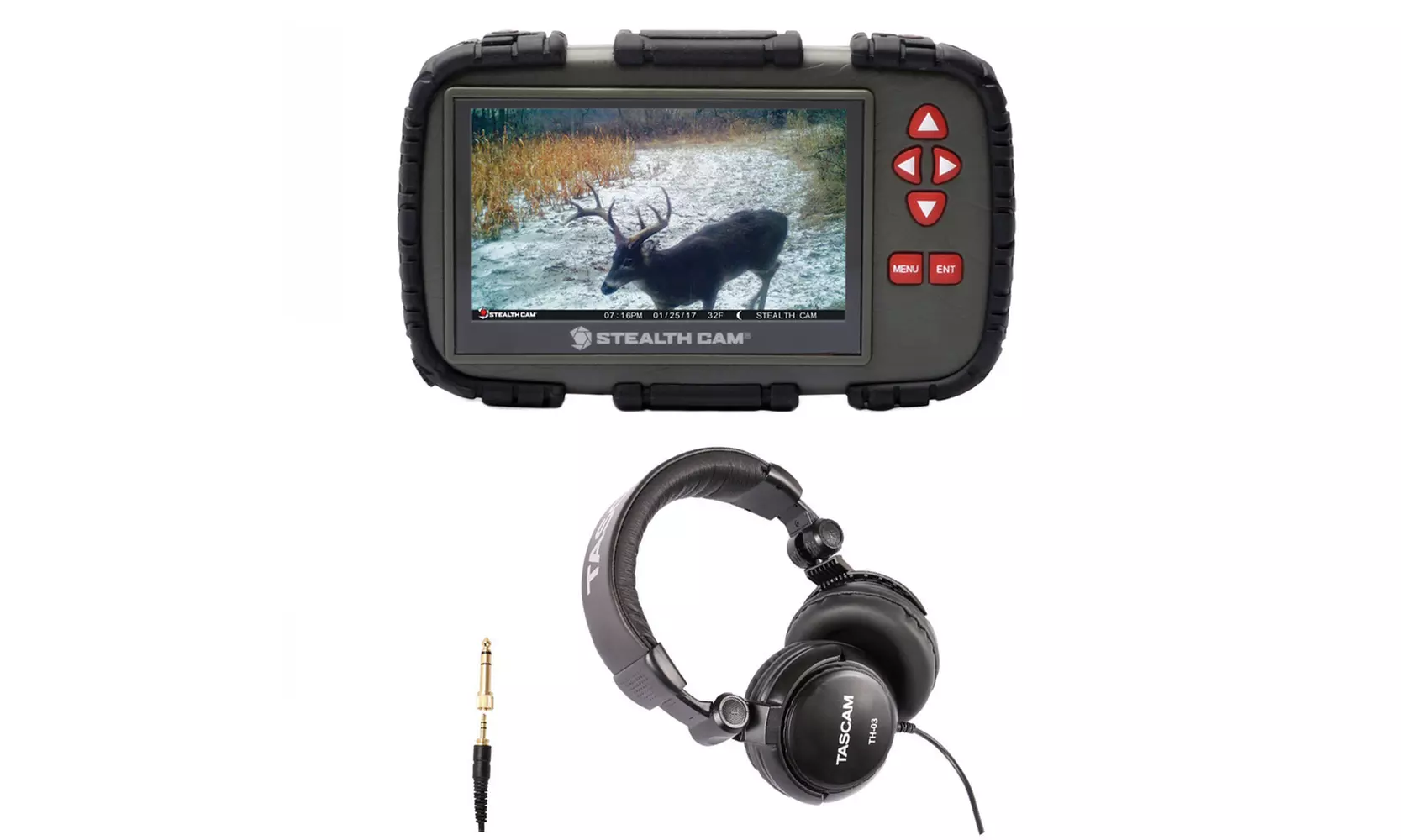 ?Stealth Cam SD Card Reader/Viewer with 4.3" LCD Touch Screen and Headphones Kit - Primary Image