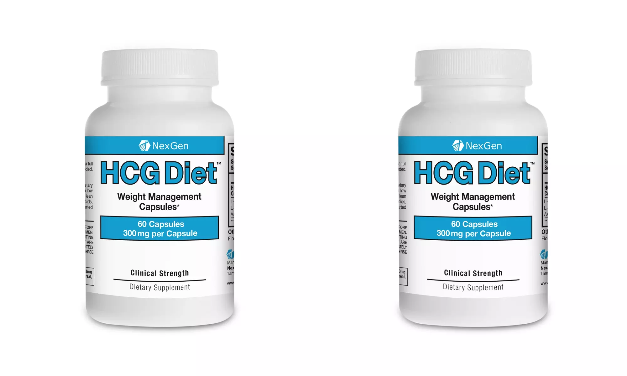 HCG Diet and Weight Loss Pills 2 Bottles, 60 count each - Primary Image