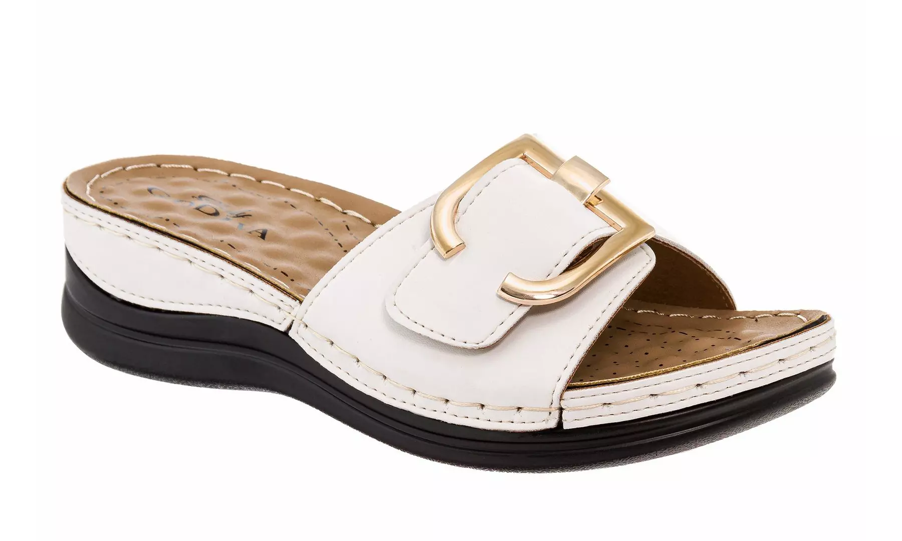 Lady Godiva Comfort Wedge Sandals