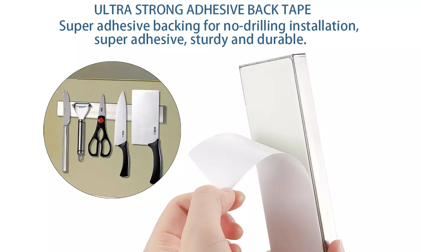 Multipurpose Stainless Steel Magnetic Knife Bar Kitchen Utensil Holder