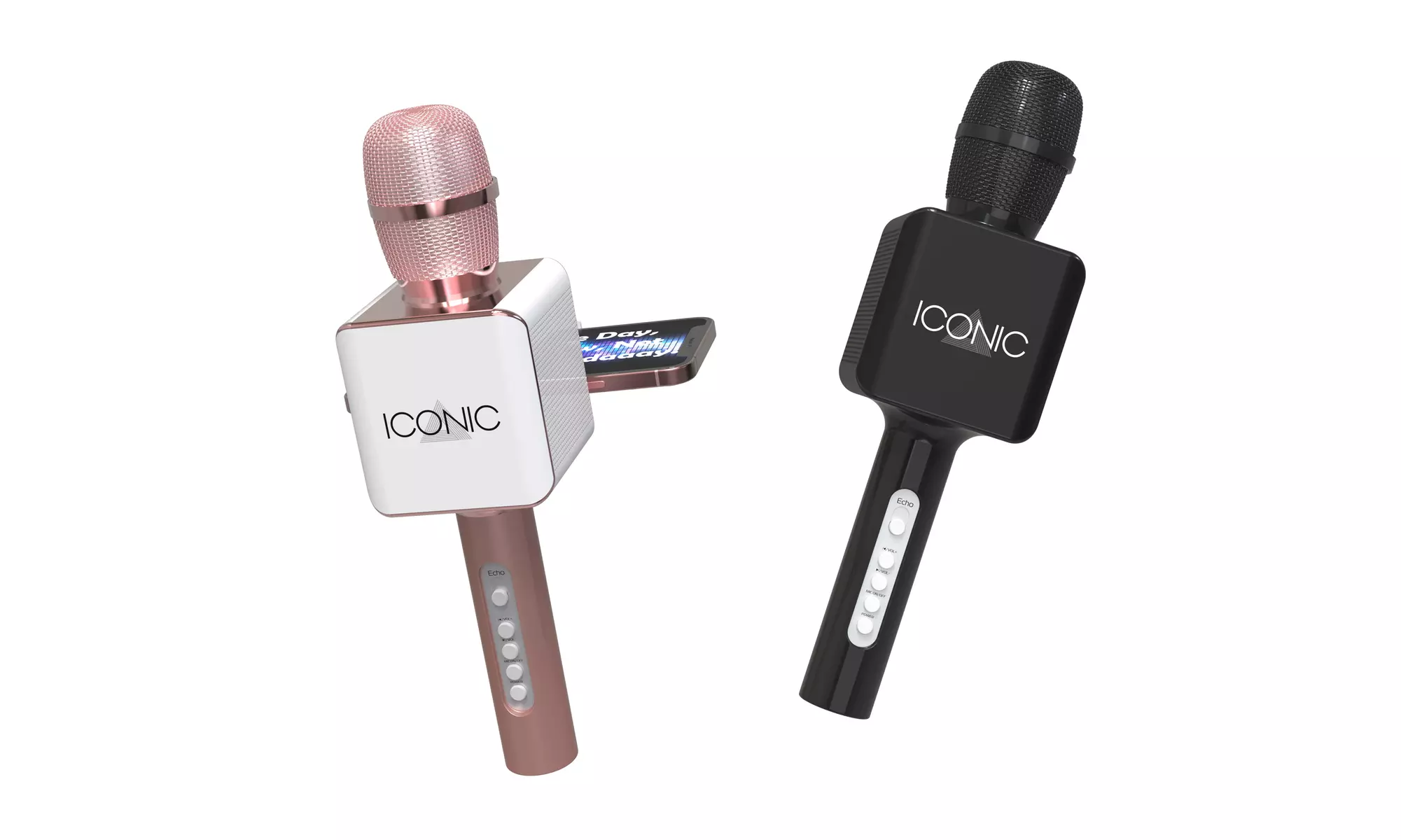 ICONIC Bluetooth Karaoke Microphone with Smartphone Holder - Primary Image