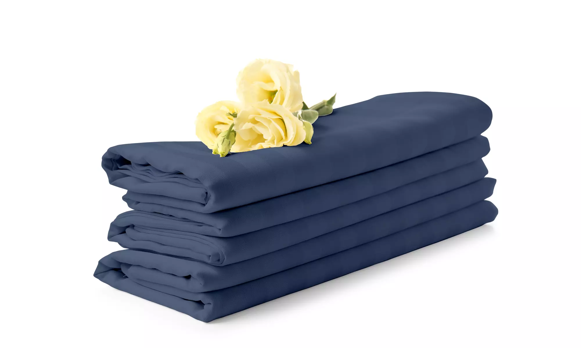 1800 Count Cotton Bamboo Feel Dobby Striped Sheet Set Deep Pockets 4 Piece Set