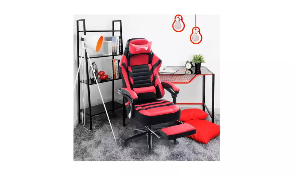 Gaming Chair Massage High Back Leather Racing Computer Office Chair - Second Medium