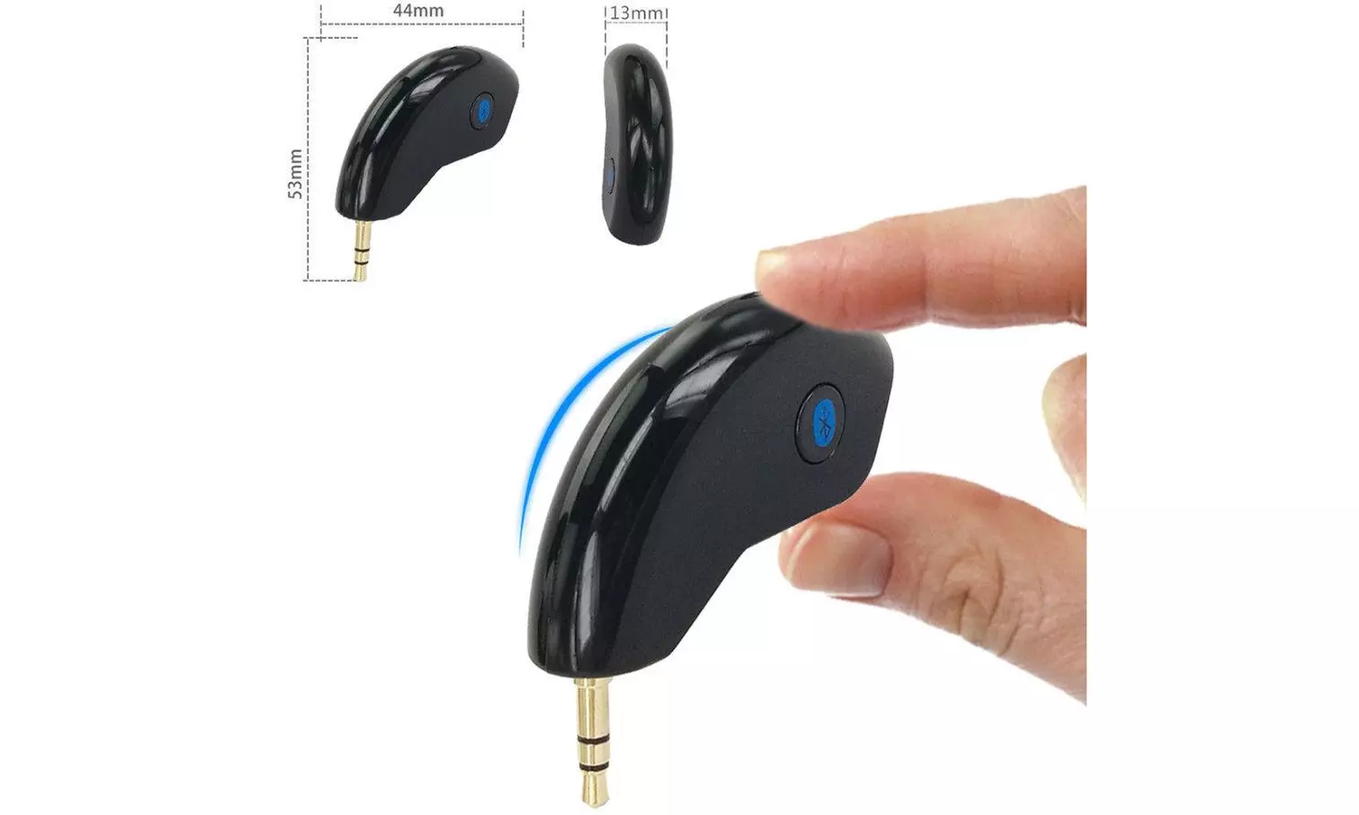LAGGRA Bluetooth 4.2 Car Receiver Speaker Music Audio Adapter Mic - Second Medium