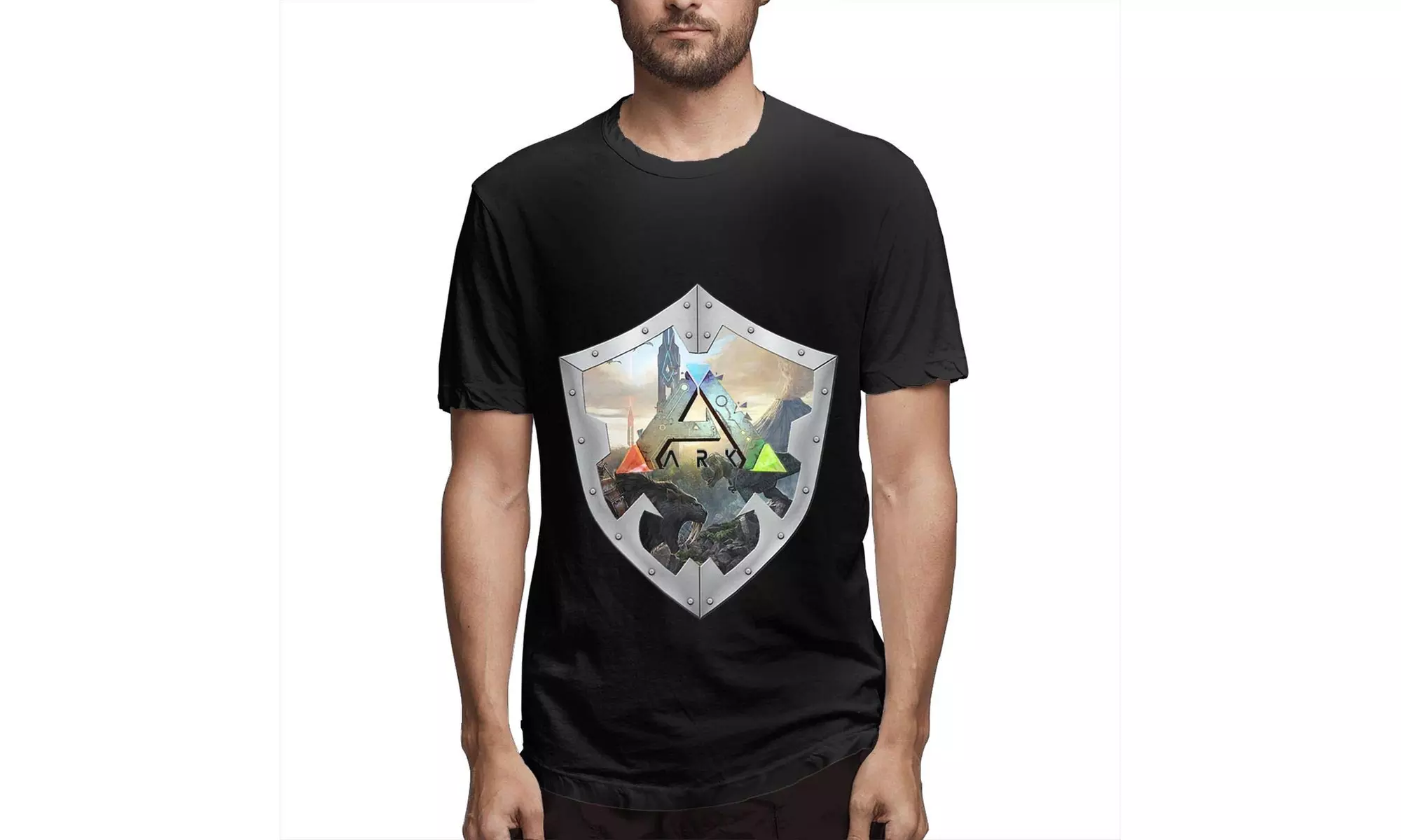Men's T-Shirts ARK Survival Evolved Short Sleeve Tee Shirts - Second Medium