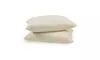  Zippered Pillow Protectors 100% Cotton, Soft & Quiet - Vanilla Color - 2 Pack