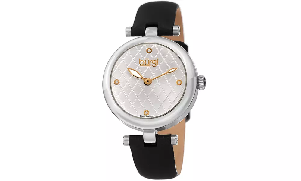 Woman's Burgi Genuine Diamond Watch Collection