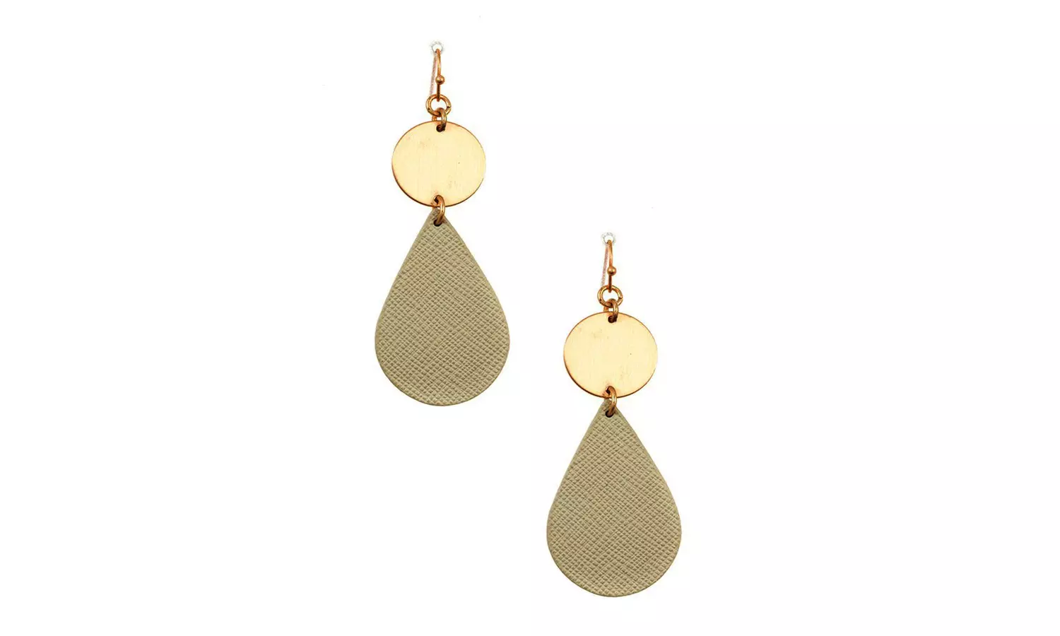 Disk Link Teardrop Earring - Primary Image