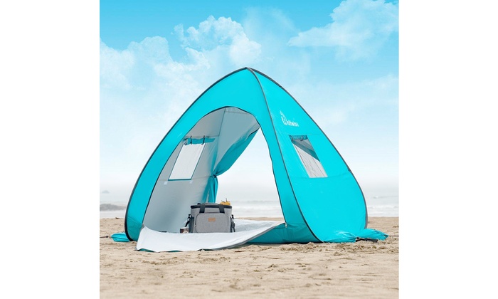 UPF 50 Easy Pop Up Beach Tent Sun Shelter Portable Baby Canopy | Groupon