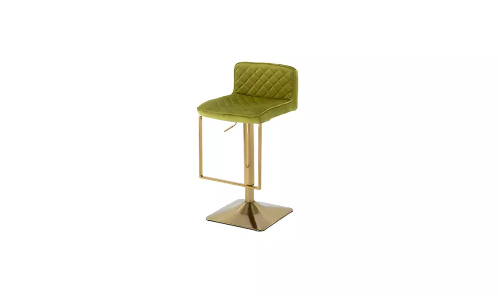 1pc Bar Stools Swivel Barstool Chairs with Back, Modern Pub Kitchen Chairs - Second Medium