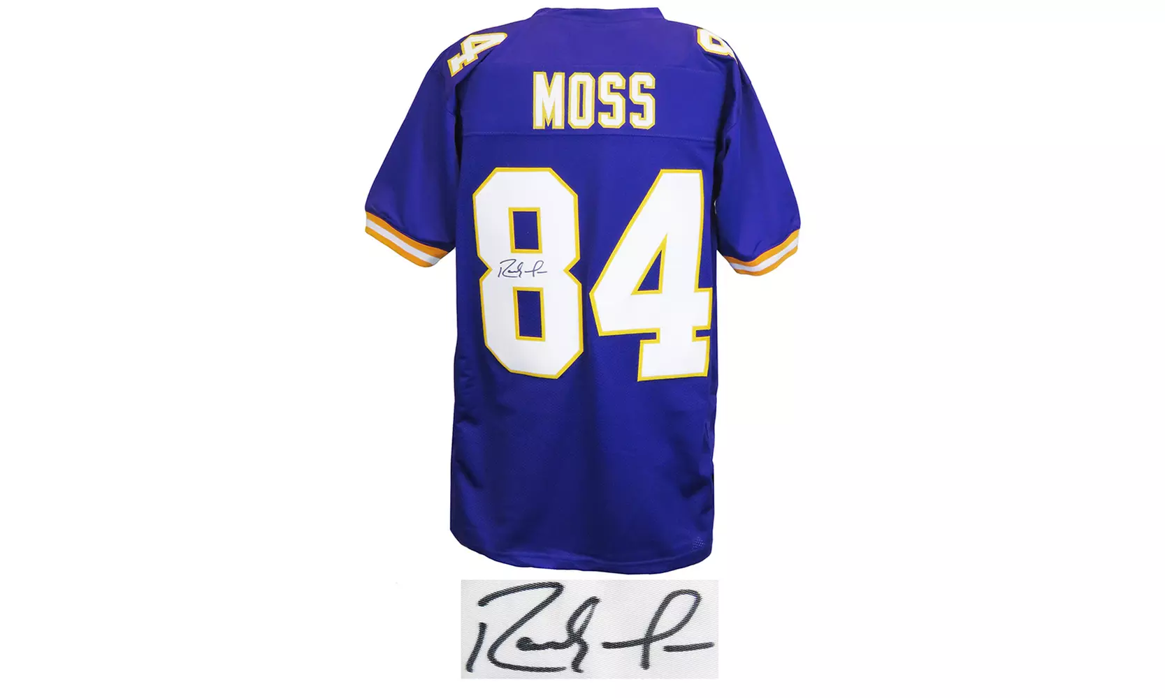 Randy Moss Signed Purple Custom Football Jersey - Primary Image