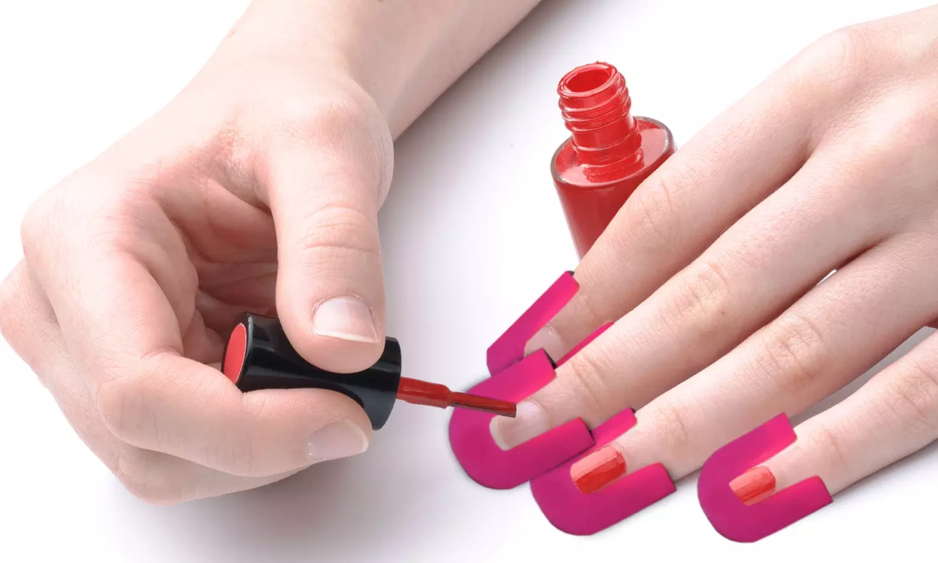 Nail Polish Shield Protector Stencils Kit (26 Pcs) - Primary Image