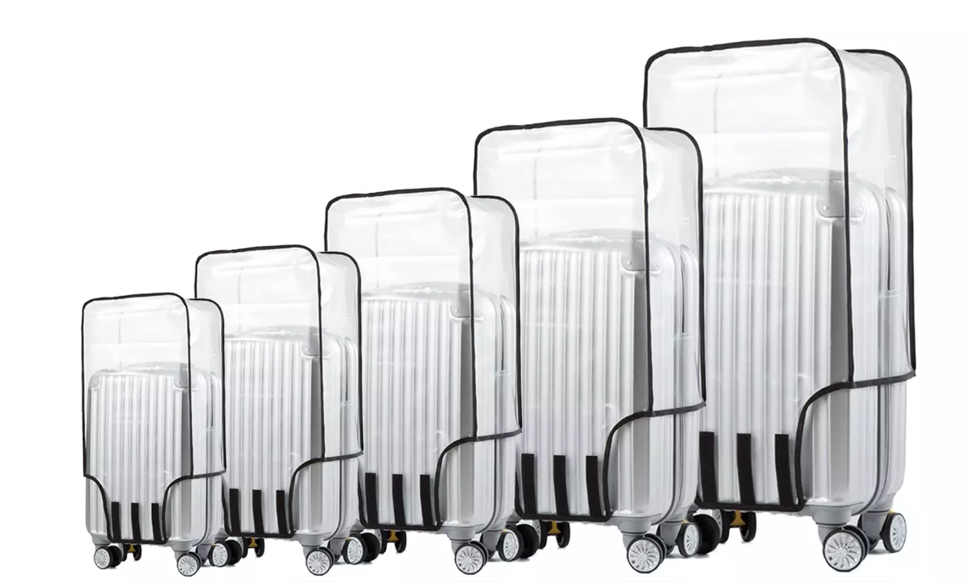 PVC Waterproof Luggage Cover Dust-proof Suitcase Protective Bags Multi-Size - Primary Image