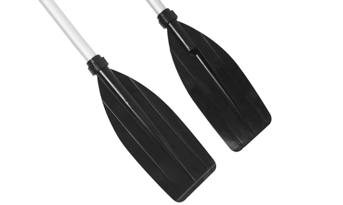 LakeForest Kayak Paddles Aluminum Alloy Detachable Canoe Paddle Boat Oars (2pcs)