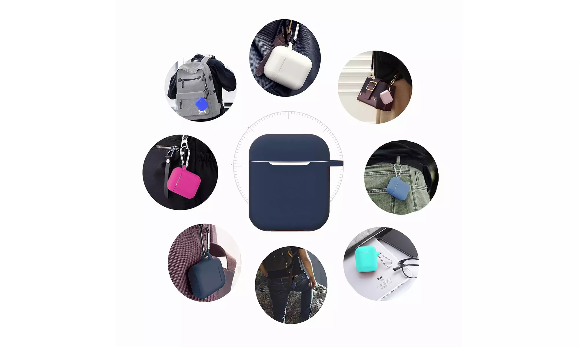 AirPods Silicone Case Cover Protective Skin for Apple Airpod Charging Case
