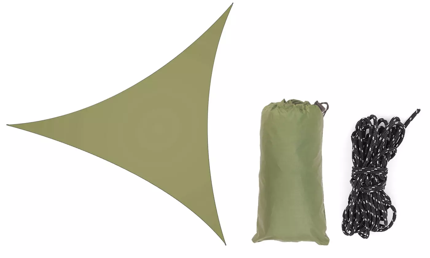 iMounTEK Triangle Sun Shade Sail Top Canopy UV Block Outdoor Awning Shelter
