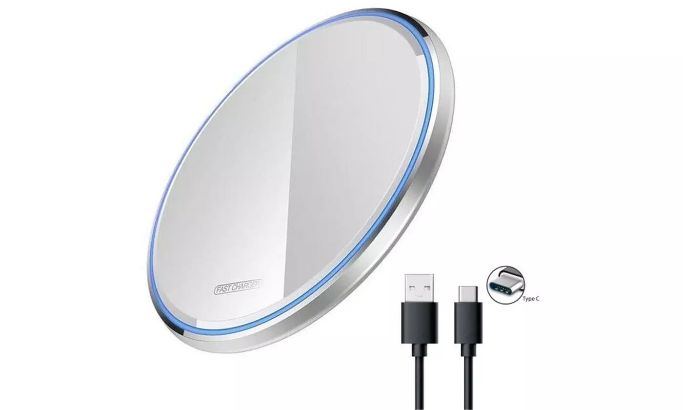 15W Wireless Charger Fast Charge Pad For Samsung iPhone XS Max X XR 12 11 Pro