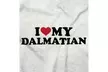 I Love My Dalmatian Dog Lady Pet Owner Cute Ladies T Shirt - Second Medium