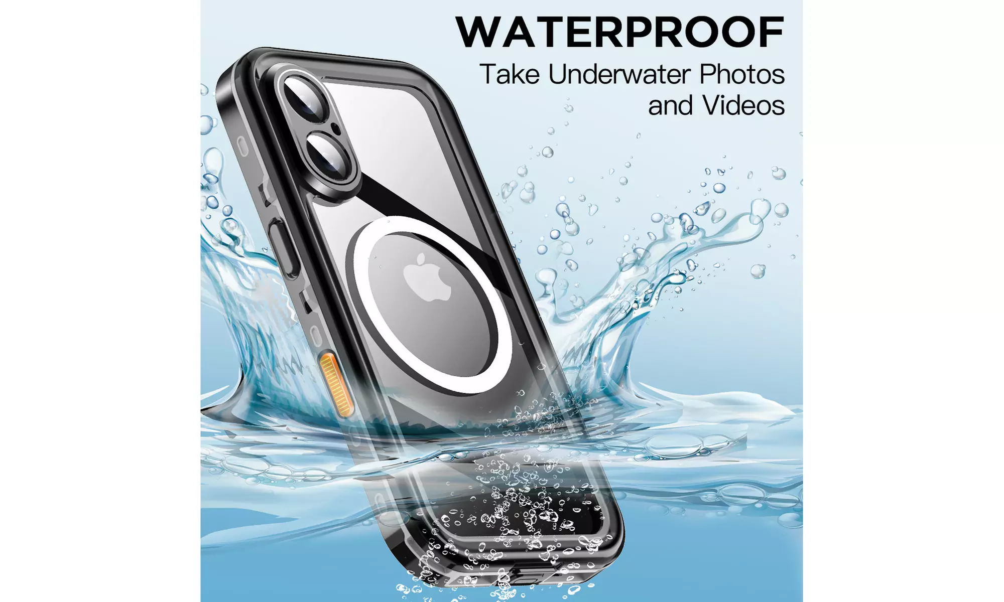 For iPhone 17 Pro Max Air Waterproof Magnetic Heavy Duty Shockproof Case