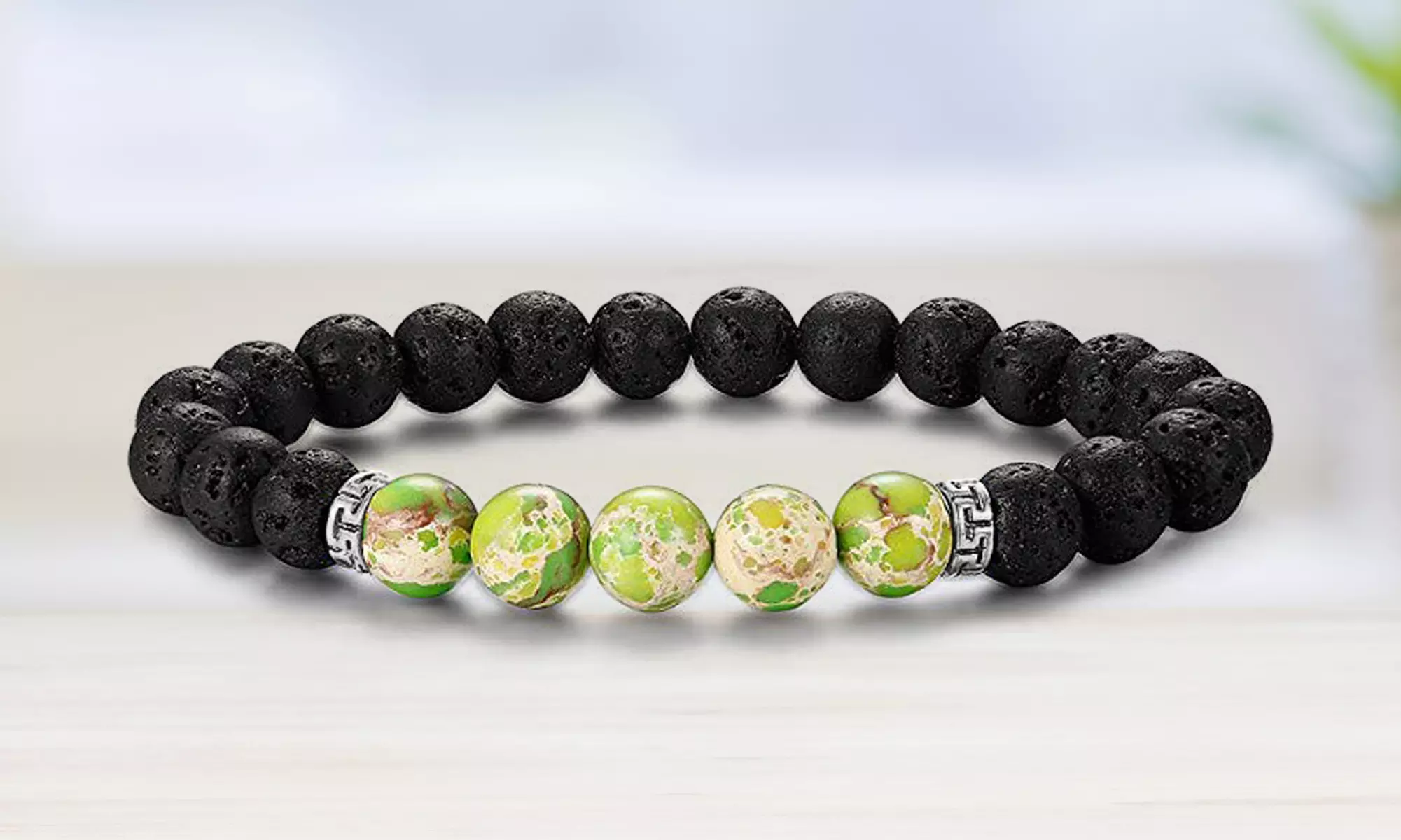 Natural Agate Diffuser Bracelet with Optional Essential Oils