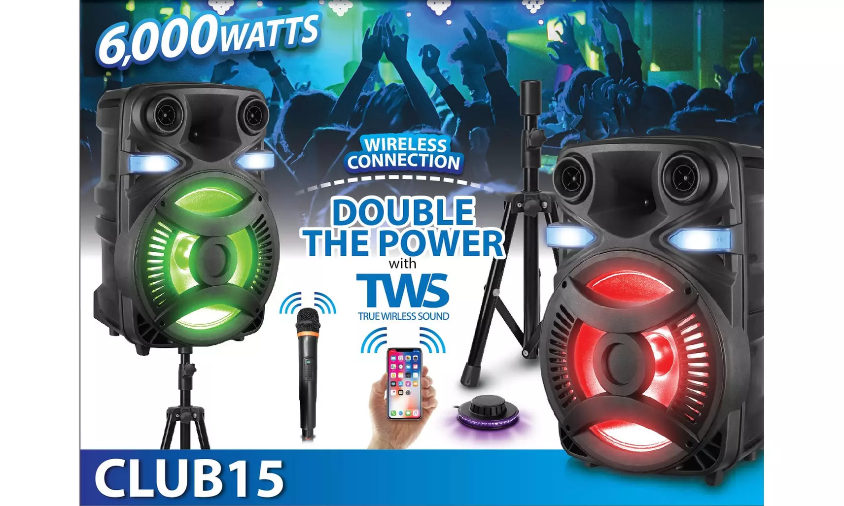 Technical Pro Rechargeable Party In a Box with Wireless Microphone - Primary Image